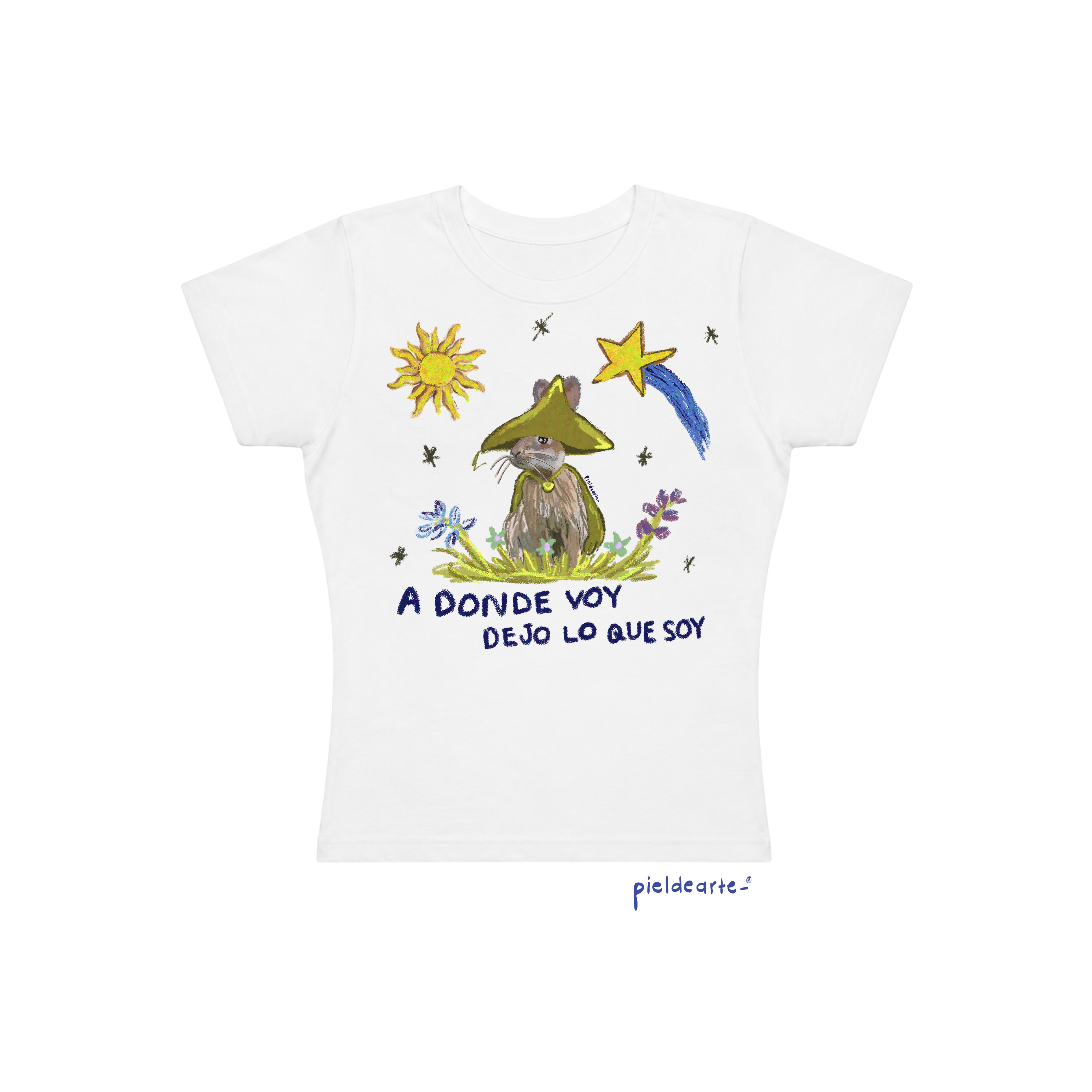 Playera crop  "A donde voy dejo lo que soy "