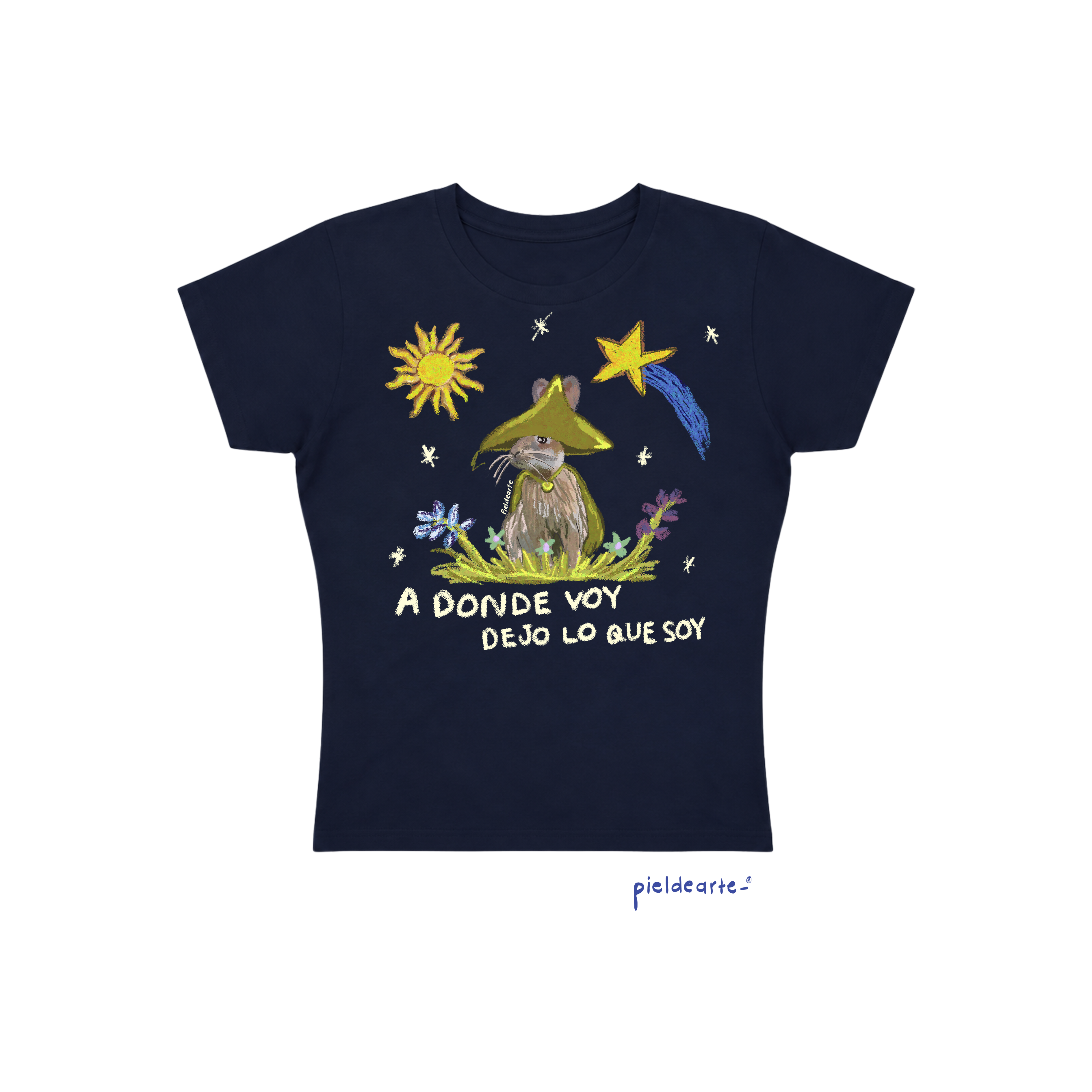 Playera crop  "A donde voy dejo lo que soy "