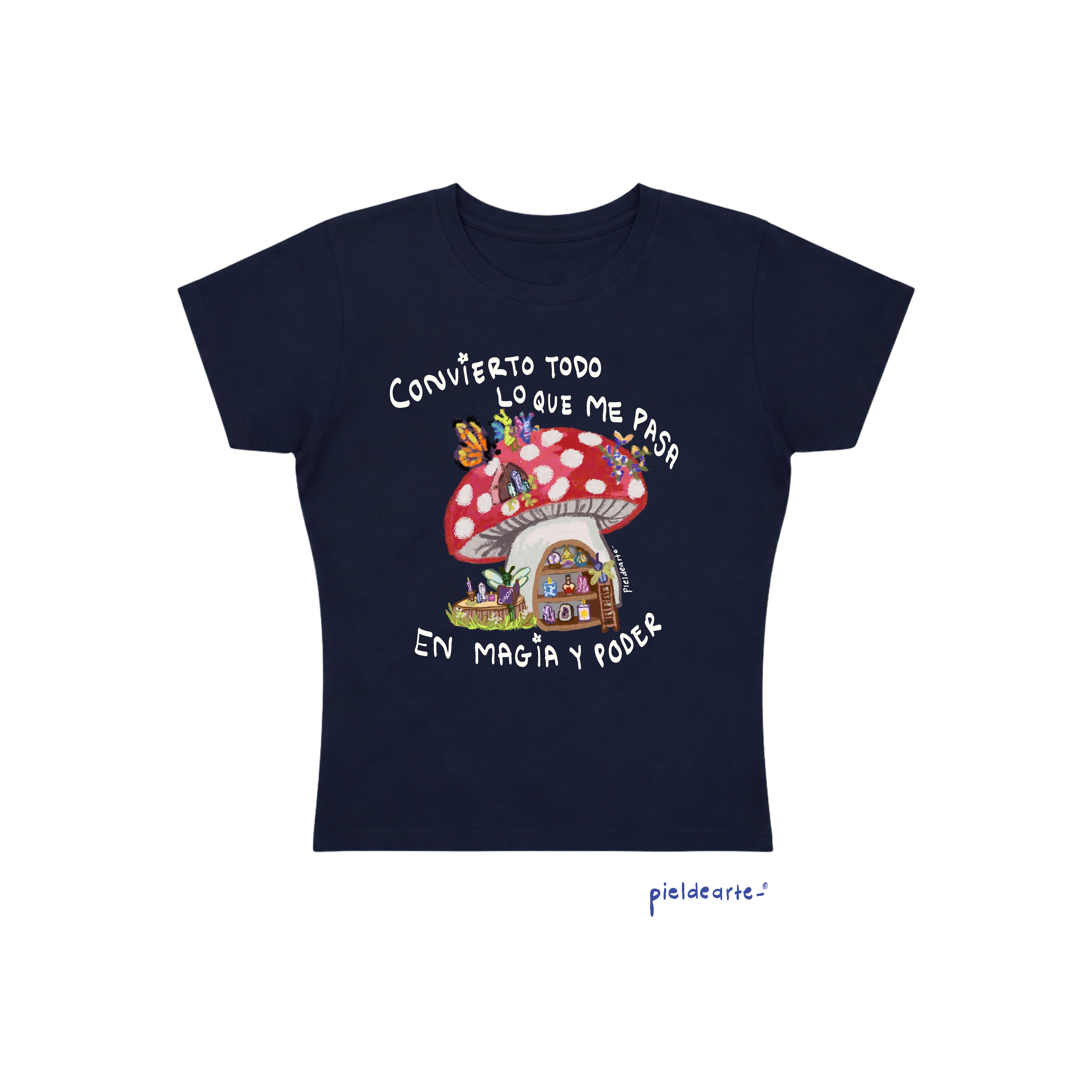 Playera crop  "Convierto todo lo que me pasa en magia "
