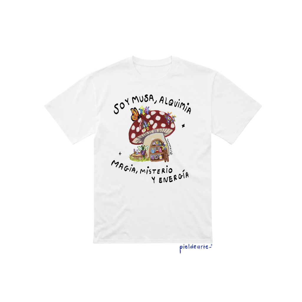 Playera "Soy musa,alquimia,magia,misterio y energía"
