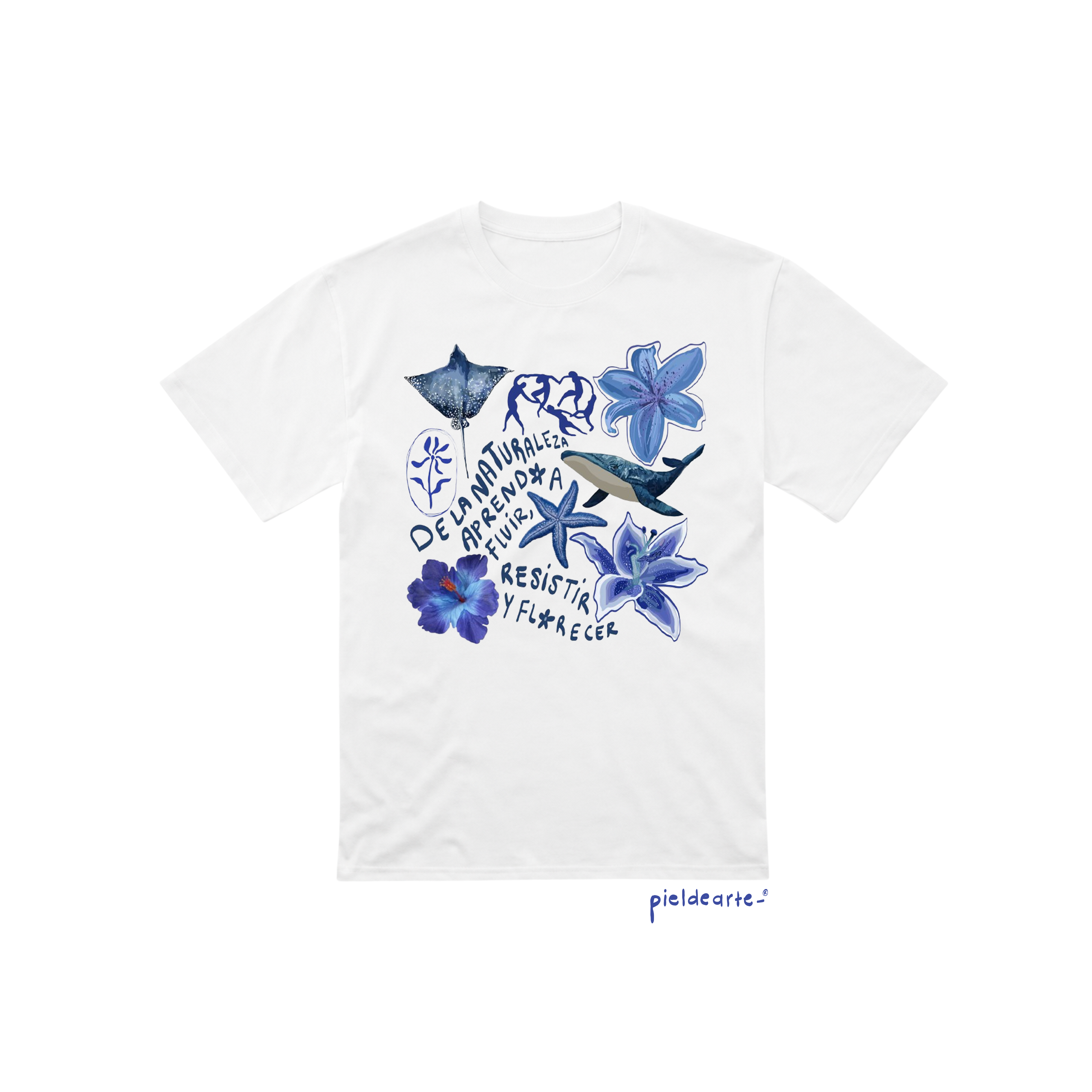 Playera "De la naturaleza aprendo a fluir"