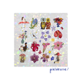 Planilla de stickers flores y floreros