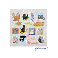 Planilla de stickers de gatitos