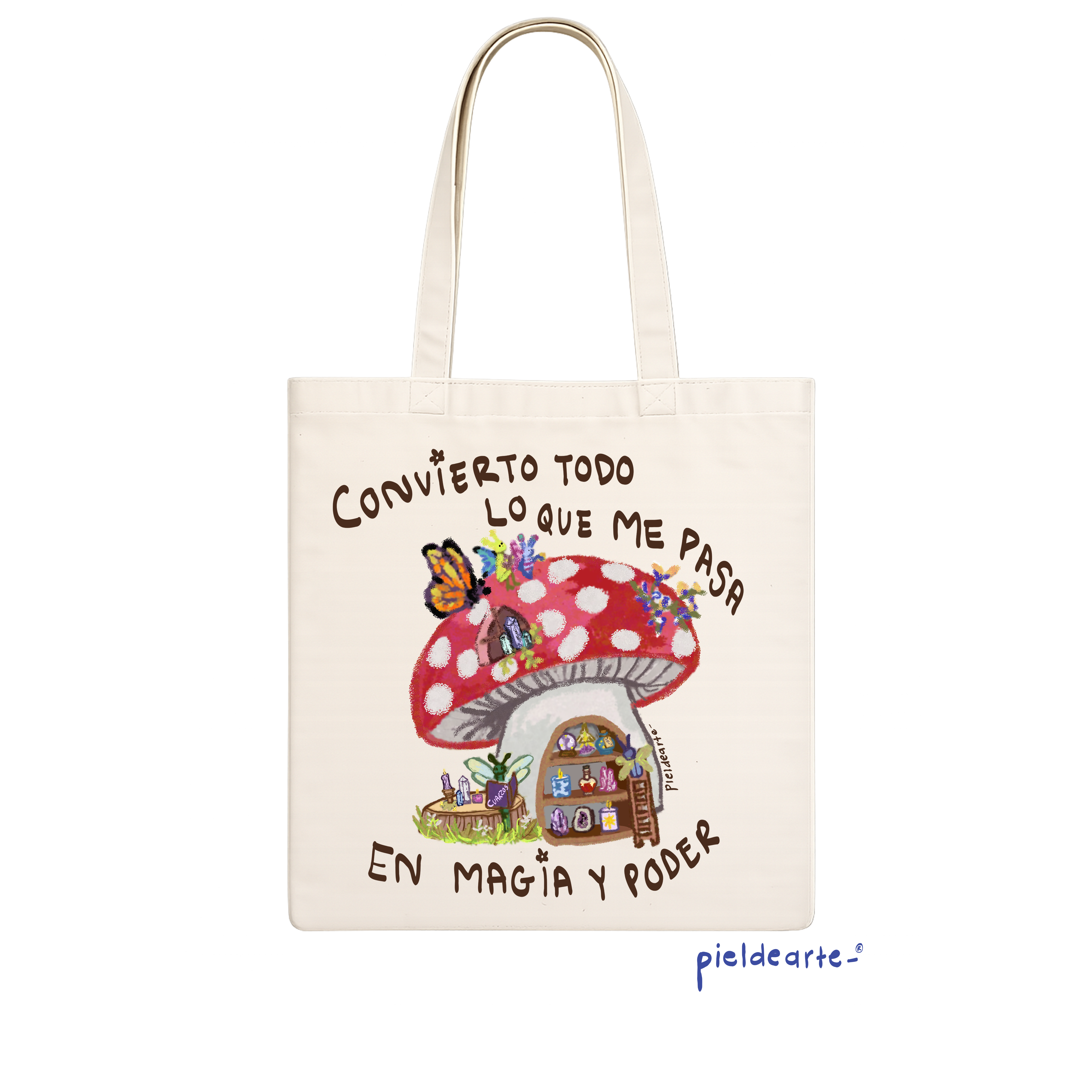 Tote bag "Convierto todo lo que me pasa en magia"