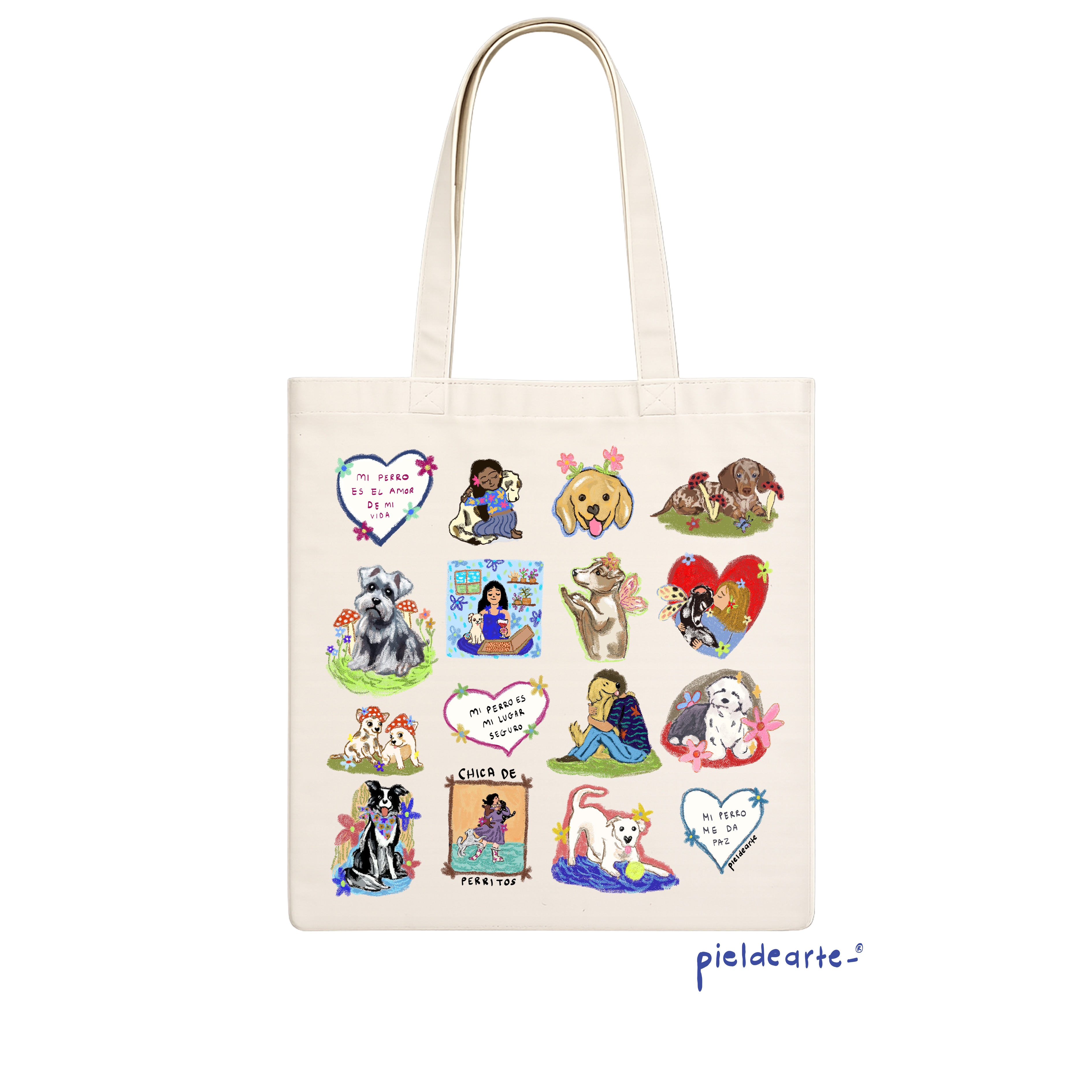 Tote bag "Perritos"